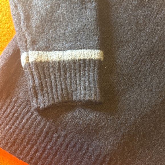 Zara navy blue open back soft knit sweater NWT - Picture 6 of 11